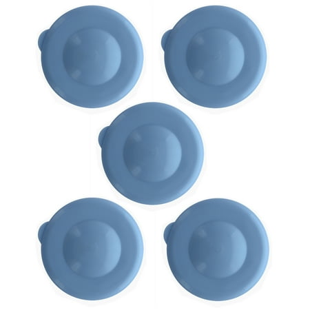 Dew Caps Lids Tops For 3 & 5 Gallon Water Bottles - Blue Lot of