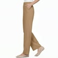 thumbnail image 4 of Perfect Drape High Rise Silky Soft Pull-on Stretch Petite Pants With Pocket for Women Camel XL, 4 of 6