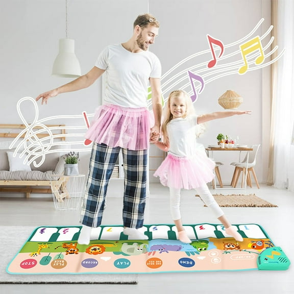 AuroraX Baby Musical Piano Mat Toys Educational Toddler Dance and Play Music Carpet with Multiple Functions