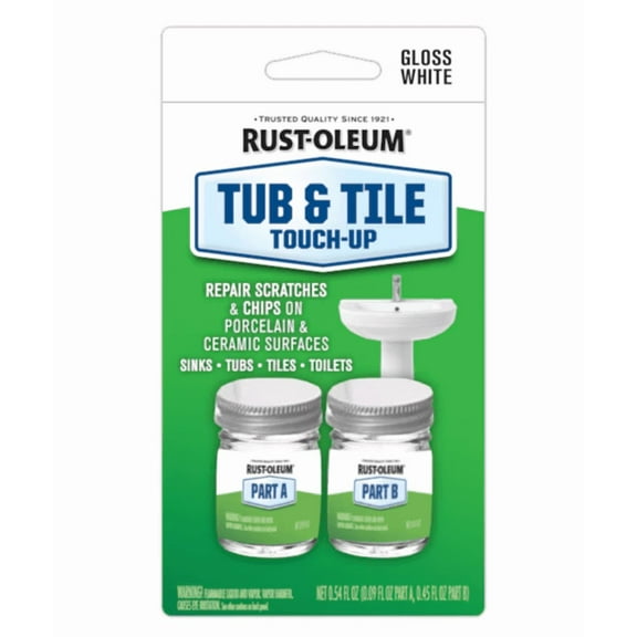 Rust-Oleum 0.54 Fluid ounce(s) White Tub and tile chip repair kit