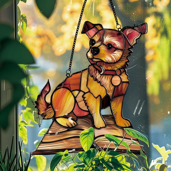 sruoe Suncatchers Windows Hanging, Indoor Outdoor Sun Catchers Ornaments, Sunlight Catcher, Colorful Acrylic Window Hanging Decoration for Garden Wall Hang Decor