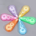 thumbnail image 4 of 6Pcs/Set Correction Tape Soft Grip Smooth Operation Plastic Cream Color Glue Roller School Supplies, 4 of 8
