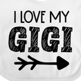 thumbnail image 4 of Inktastic I Love My Gigi with Arrow Boys or Girls Baby Bib, 4 of 4