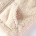 thumbnail image 6 of Toddler Girls Sherpa Vest Plush Fleece Zipper Jackets Sleeveless Stand Collar Fall Winter Warm Outerwear with Pockets White, 5 Years, 6 of 7