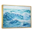 thumbnail image 2 of Designart "Liquid Art Of Oceanic Charm IV" Ocean Floater Framed Canvas Prints, 2 of 5
