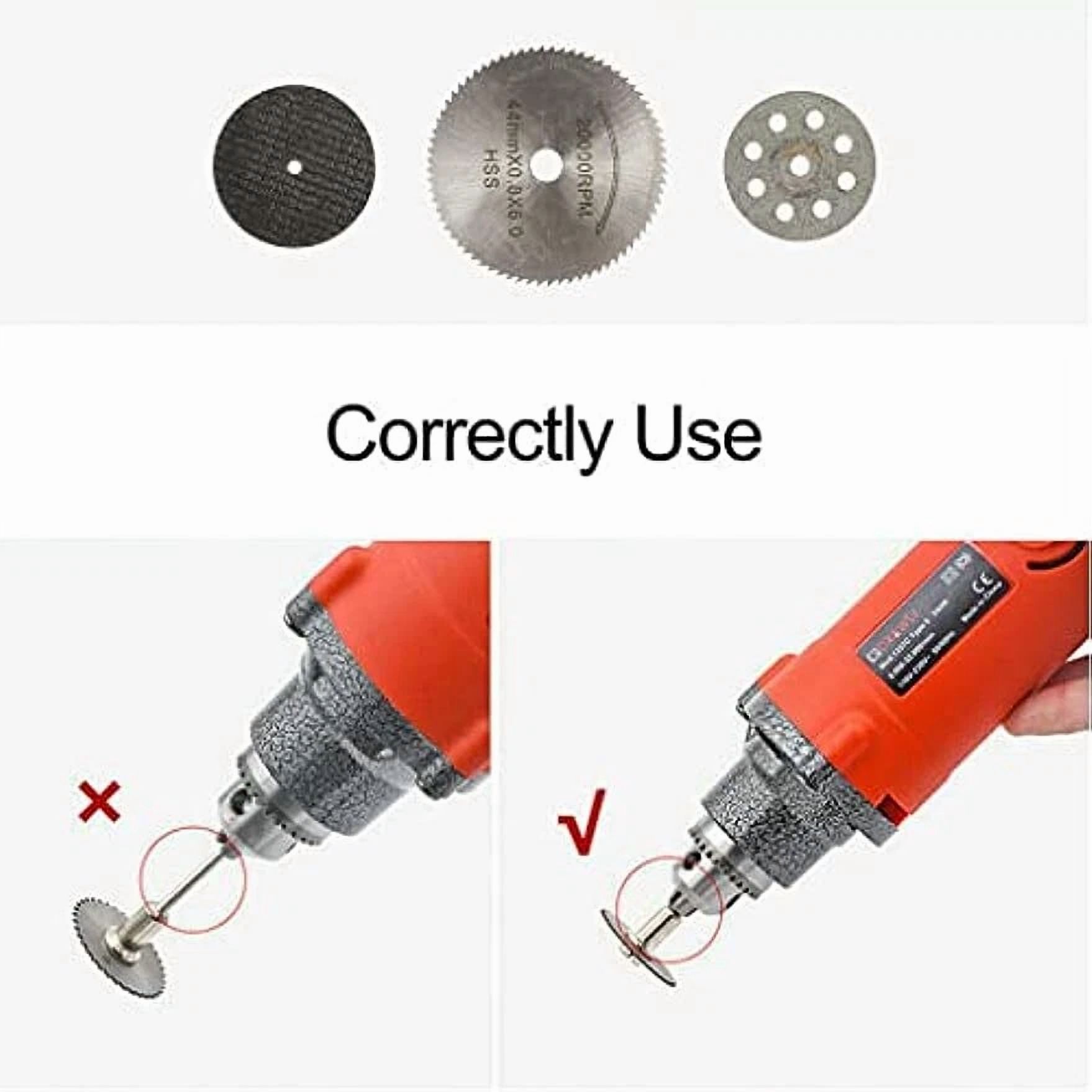 ZYLER- 30Pcs Cutting Wheel Set Drill For Dremel Rotary Tool Accessories W/ 1/8" Mandrel