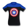 thumbnail image 4 of Captain America (Marvel Comics) Yoke Mens T-Shirt - Simple Shield Logo Image (Small), 4 of 5