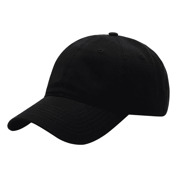 homefy Classic Black Cotton Baseball Cap, One Size