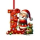 thumbnail image 1 of Adornos navideños, adornos navideños, regalos navideños, árbol de Navidad acrílico 2D, colgante de 26 letras, regalo decorativo, colgantes para fiestas navideñas familiares, objetos colgantes, 1 of 5