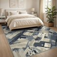 thumbnail image 3 of ODIKA 8'x10' Washable Area Rug Pvc Painterly Bottom Featuring Asymmetrical Geometric Splicing for Living Room, Under Sectional, Family , Durable, Non-Slip, 3 of 7
