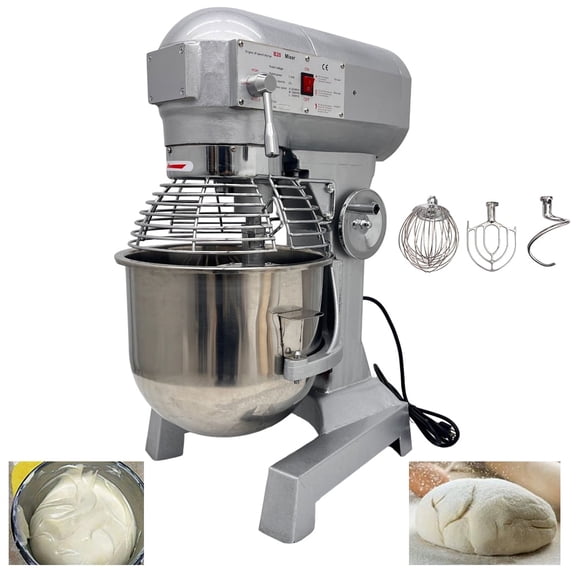 20L Dough Flour-Mixing Stir Machine Emergency Stop Commercial Bakery 110V