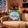 thumbnail image 5 of Cojín navideño LED con luces de colores | Funda de cojín con decoración festiva | Poliéster 45 x 45 cm | Diseño floral a pilas, 5 of 5