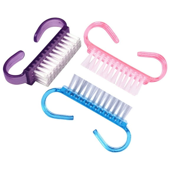 Bkbp Small Horn Brush 3pc Stationery Nail Enhancement Dust Removal Plastic Dust Brush for Acrylic Nails Makeup Brushes Manicure Brush Clean up Tools Nail Art Brush Set