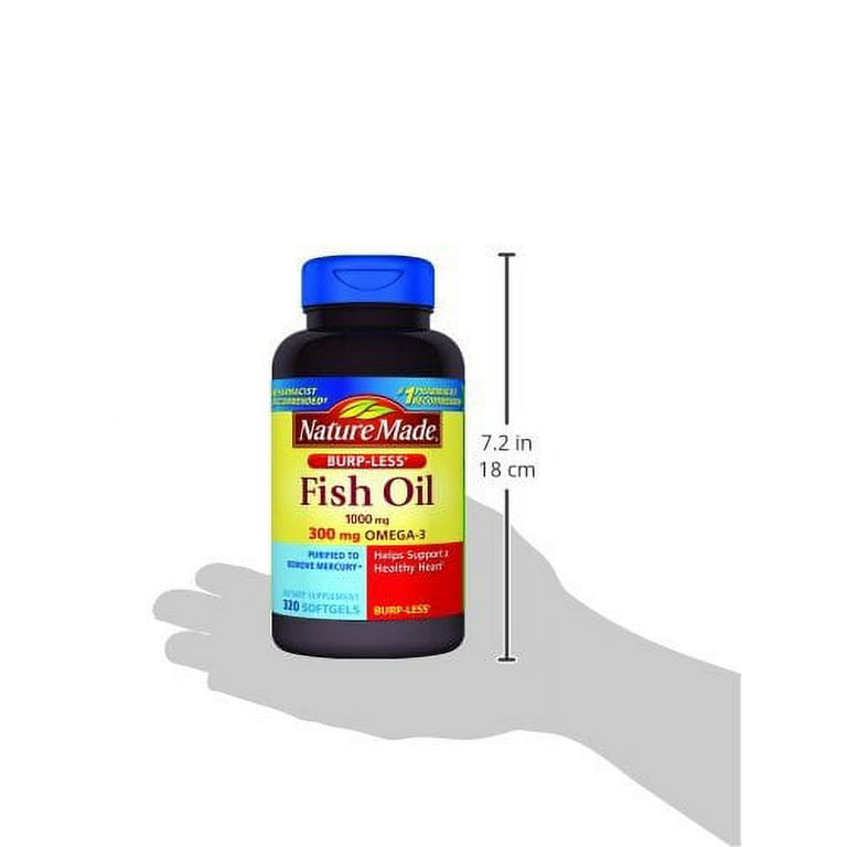Nature Made Burp Less Ultra Omega Fish Oil Supplement 1400