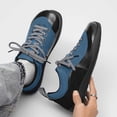 thumbnail image 5 of Men's Blue and Black Outdoor Casual Sneakers, Breathable Comfort Walking Shoes, 5 of 10