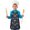 Sun and Moon, variant on Moon and Leaf Gothic Pattern Teens Aprons, Adjustable Neck Strap, Toddler & Teens Aprons for Cooking & Baking, 19x23.6 Inches
