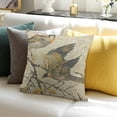 thumbnail image 3 of BANET White-Eared Blue Bird Throw Pillow Covers Double Sided with Zipper Decorative Pillows for Couch Cushion Sofa Outdoor 24x24in, 3 of 5
