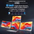 thumbnail image 2 of TUTT 16” Quad Screen Extender | Single Cable Setup | 16:10 IPS | Stand-Alone Portable Monitor For Laptop Mac & Windows S788, 2 of 13