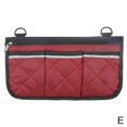 thumbnail image 1 of Sac Latéral pour Fauteuil Roulant, Pochette pour Fauteuil Roulant, Sacs pour Fauteuil Roulant à Accrocher sur le Côté, Sac pour Accessoires de Fauteuil Roulant, Rouge, 1 of 7