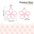 thumbnail image 2 of Uxcell 50 Pcs Encanto de Flor Hueca Colgantes de Marco de Bisel Abierto para Fabricación de Joyas de Resina DIY Artesanías Rosa, 2 of 6