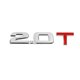thumbnail image 1 of Adhesivo De Emblema Distintivo Decorativo De Coche Universal 3D De Metal En Forma De 2.0T, 1 of 1