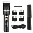 thumbnail image 1 of Tondeuse à Cheveux Rechargeable, Écran LCD Réglable à Trois Étapes, Adapté pour Usage Domestique dans les salons de Coiffure, 1 of 5