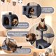 thumbnail image 5 of Mueble de condominio Cat Tree Tower Yaheetech de 137 cm para gatitos, 5 of 9