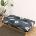 thumbnail image 3 of 2024 Folding Sofa Bed Cover Solid Color Futon Armless Slipcover Polyester Elastic Fabric All-Inclusive Cover, 3 of 9