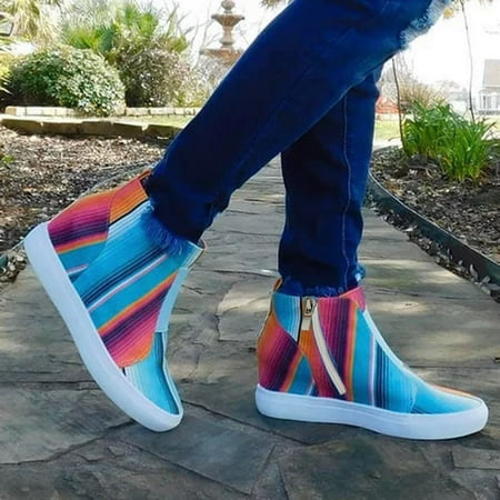 

TALKVE Women s Ladies Fashion Casual Color Block All Season Sneakers shoes