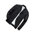 thumbnail image 3 of FAROOT Men's Bomber Jackets Solid/Contrast Color Stand Collar Long Sleeve Zip Front Coat, 3 of 8