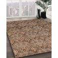 thumbnail image 2 of Ahgly Company Indoor Rectangle Abstract Orange Brown Abstract Area Rugs, 2' x 3', 2 of 6