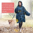 thumbnail image 4 of Wearable Oversized Blanket,Halloween Moonlit Scene Pattern Wearable Blanket Hoodie for Adults,Cozy Hooded Blankets with Super Pockets,Super Warm Fuzzy Pullover for Women & Men, 4 of 6