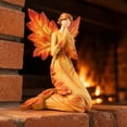 thumbnail image 5 of Fall Decorations for Home 4 X 3.5 Inch Resin Autumn Angel Figurine Fall Home Decor Indoor Tabletop Accent for Thanksgiving Harvest Single Piece, 5 of 5