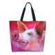 thumbnail image 1 of Disketp Pink Pig Bolsa Tote Estampada para Mujer, Bolso de Hombro y de Mano para Compras y Viajes, 1 of 8