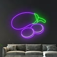 thumbnail image 5 of Handmadetneonsign Eggplant Neon Sign, Eggplant LED Sign, Eggplant Neon Light, Eggplant Led Light, 5 of 5