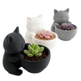 thumbnail image 5 of Joernso Mini Kitten Flower Pot Succulents Planter Cute Cat Plant Pot Home Desktop Decoration Kitty Planter Gift for Cat Lovers, 5 of 8