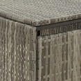 thumbnail image 6 of vidaXL Poly Rattan Double Wheelie Bin Shed Gray 55.1"x31.5"x46.1", 6 of 7