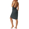 thumbnail image 3 of INSPIRAR CHIC Túnicas de Mujer con Tirantes Espagueti Sin Espalda Sarongs de Playa Costera Vestido de Verano L Gris, 3 of 6