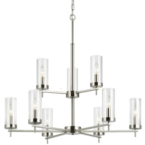 Sea Gull Lighting 3190309En Zire 9 Light 32" Wide Led Taper Candle Chandelier