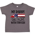 thumbnail image 3 of Inktastic Daddy Plays with Trucks Boys or Girls Toddler T-Shirt, 3 of 5