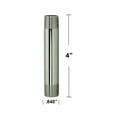 thumbnail image 6 of Westbrass D12104-05 ½” x 4" IPS Brass Pipe Nipple, Polished Nickel, 6 of 6