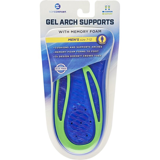 Gel Arch Support Memory Foam Insole
