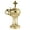 Golden, variant on diollo Incense Burner Brass Censer Christian Orthodox Home Church Greek Byzantine Gold Thurible Height 6.25 Inch, Silver