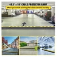thumbnail image 2 of Cable Protector Ramp 4 Pack, 2 Channel - 66,000LB Capacity Heavy Duty Rubber Cord Cover, Driveway Speed Bump for Cables, Wires & Hoses, 2 of 7