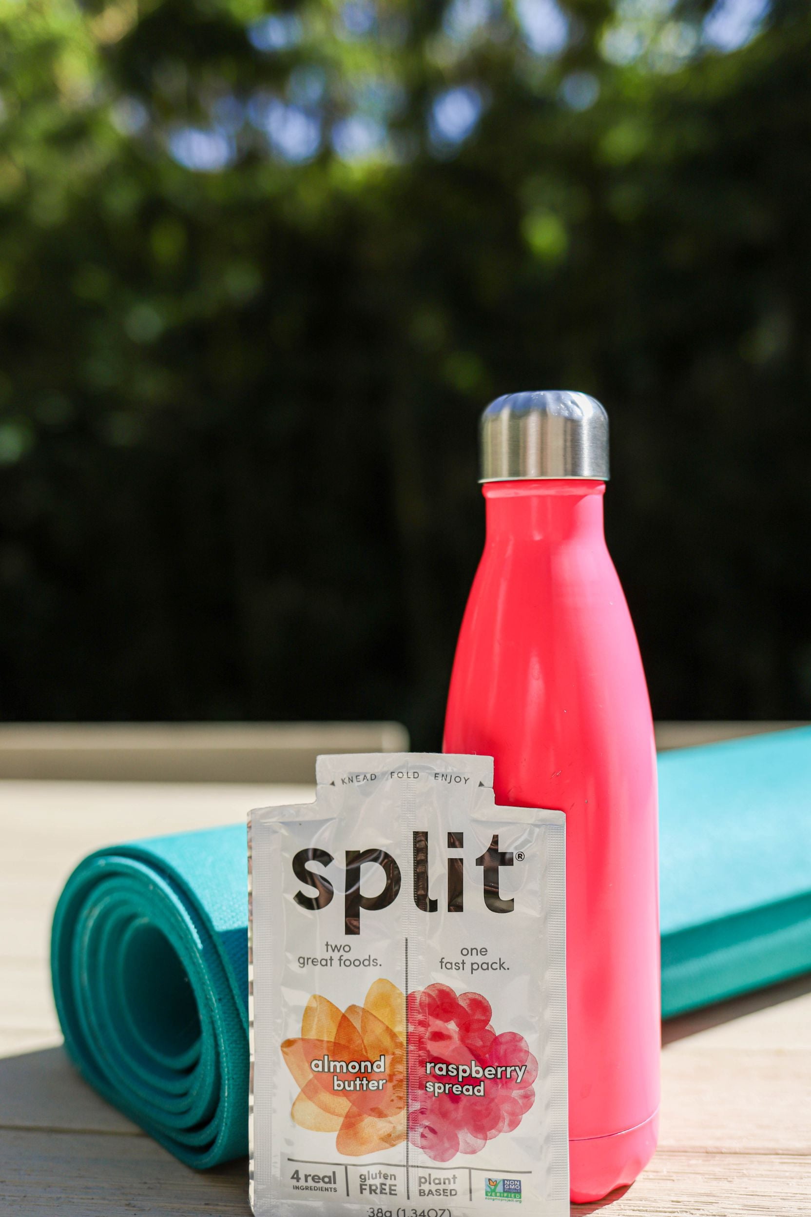 Split Nutrition Almond Butter and Raspberry Squeeze Pouch, Healthy Snacks, Kids Snack, School Snack, 1.34 oz, 10 pack