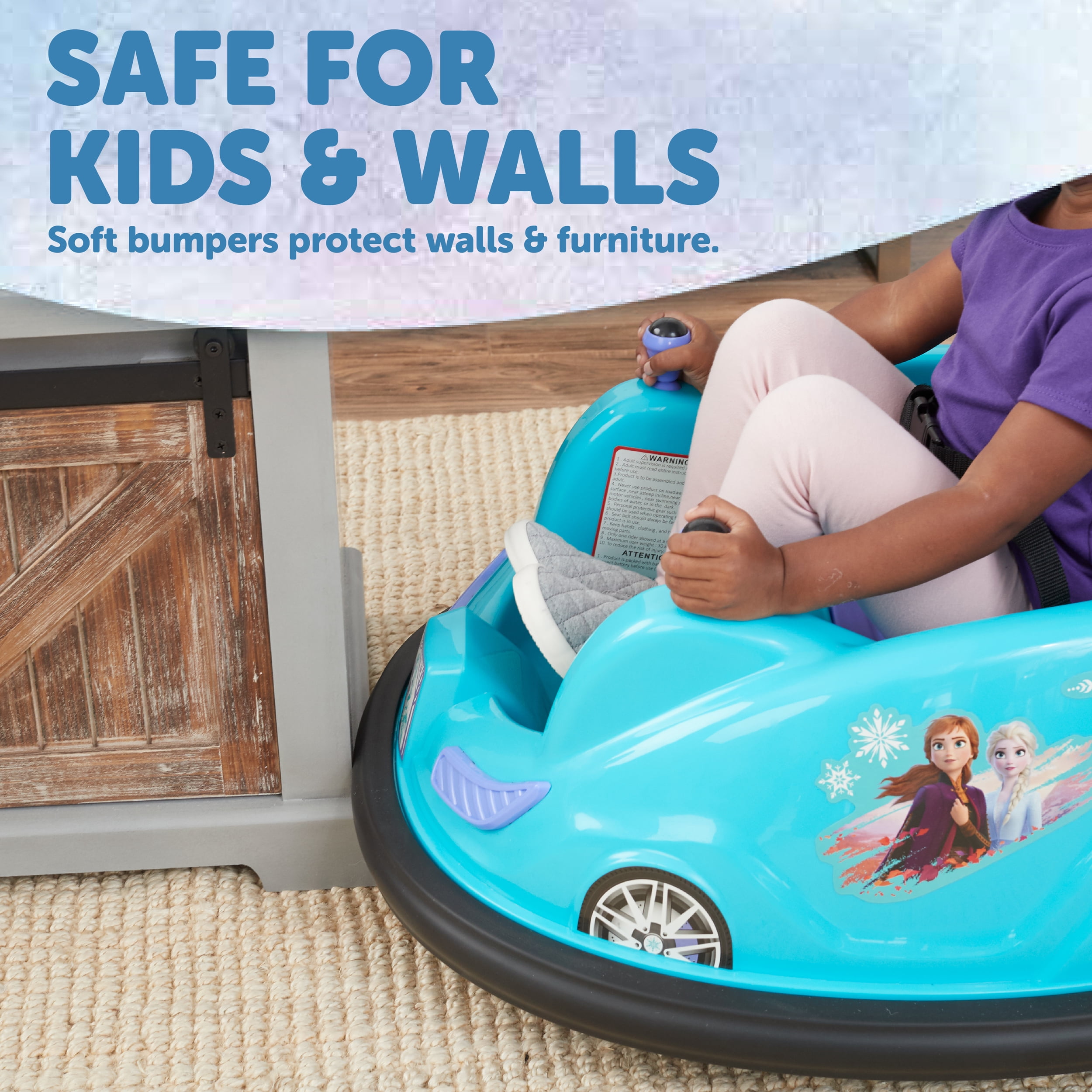 6 Volt Ride On Bumper Car with LED Lights Frozen