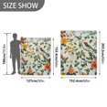 thumbnail image 6 of Yayeee Throw Blanket for Couch Soft Warm 60" x 80" Sofa Chair Bed Decoration, Green Floral Pattern, 6 of 7
