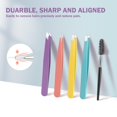 thumbnail image 5 of FGY 6PCS Eyebrow Tweezers Set with Precision Tweezers Curved Scissors Eyelash Brush, 5 of 5