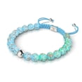 thumbnail image 1 of Cerulean | Silver | Firefly Glass Macrame Bracelet, 1 of 7