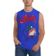 thumbnail image 1 of Fotbe Gnome 4th of July Men's Camiseta sin Mangas Estampada para Hombres, Playera Casual para Gimnasio, Entrenamiento, Playa-XX-Large, 1 of 7